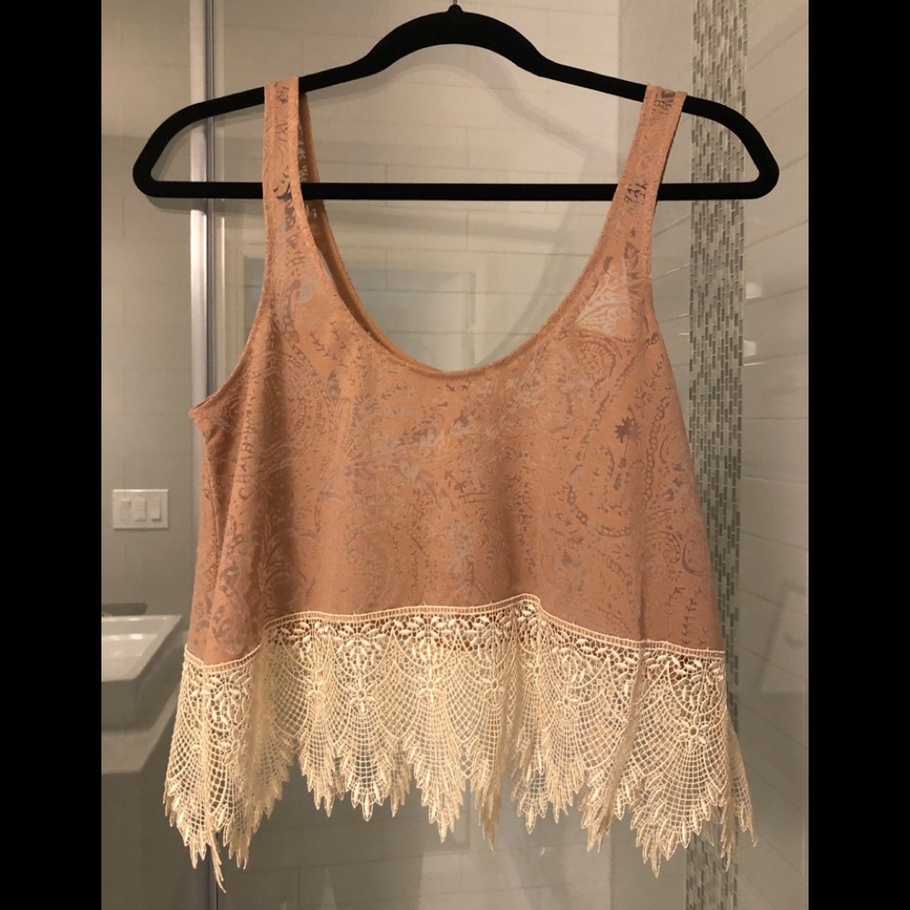 Free People Lace Tank Top